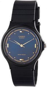 Casio, Men’s Watch Analog, Blue Dial Black Resin Band, MQ-76-2ALDF